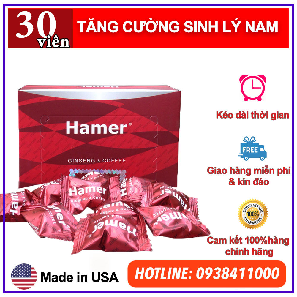 Kẹo sâm Hamer USA tăng cường sinh lý kéo dài quan hệ hiệu quả