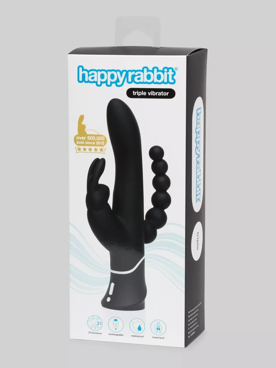 Happy Rabbit Triple Lovehoney máy rung kích thích 3 trong 1