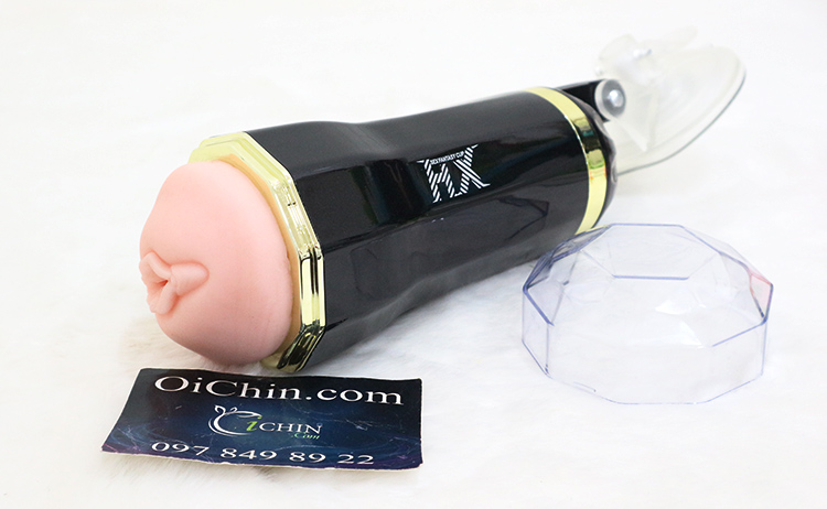 Âm đạo giả HX gắn tường rung có âm thanh rên gợi tình cao cấp