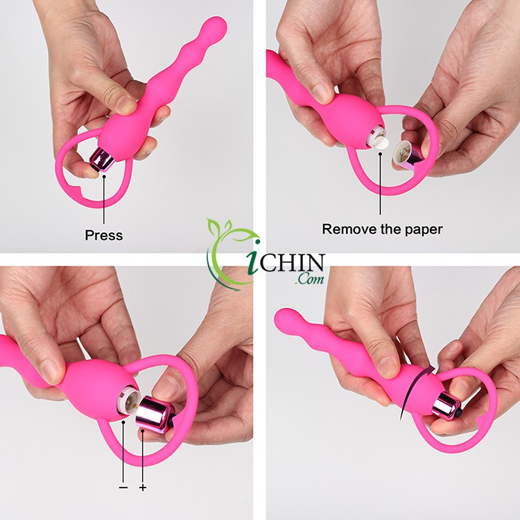 Đồ chơi hậu môn IKOKY nhỏ mềm rung tê tái siêu sướng