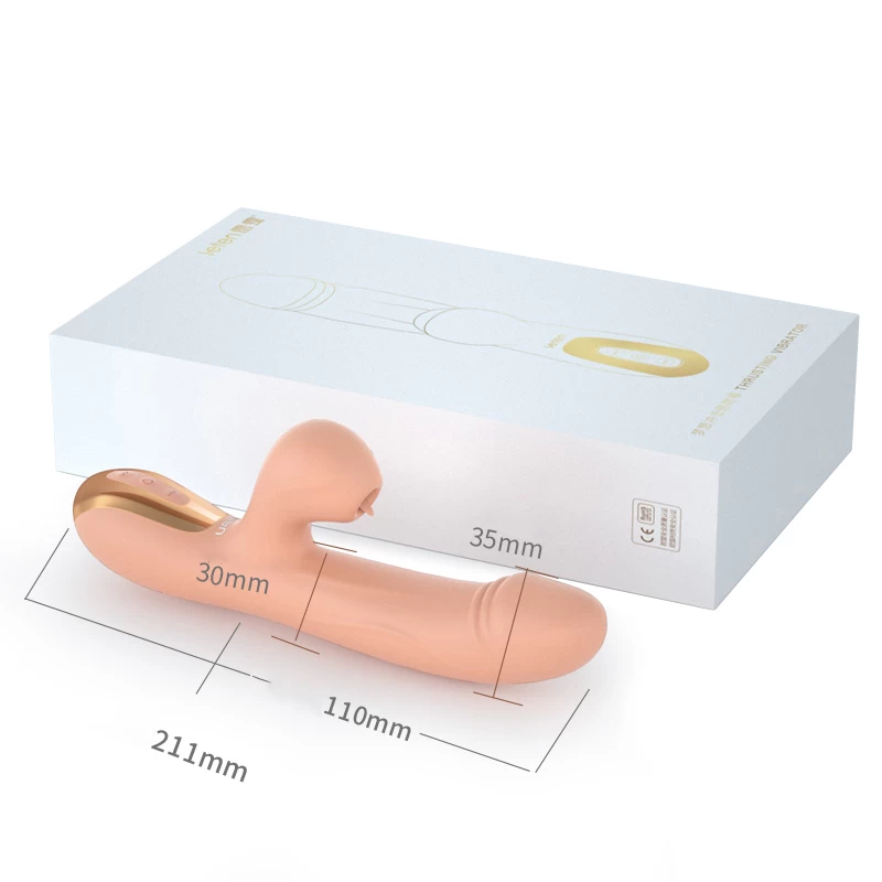 Leten Dream Vibrator rung thụt liếm lưỡi mềm mịn uốn cong cao cấp