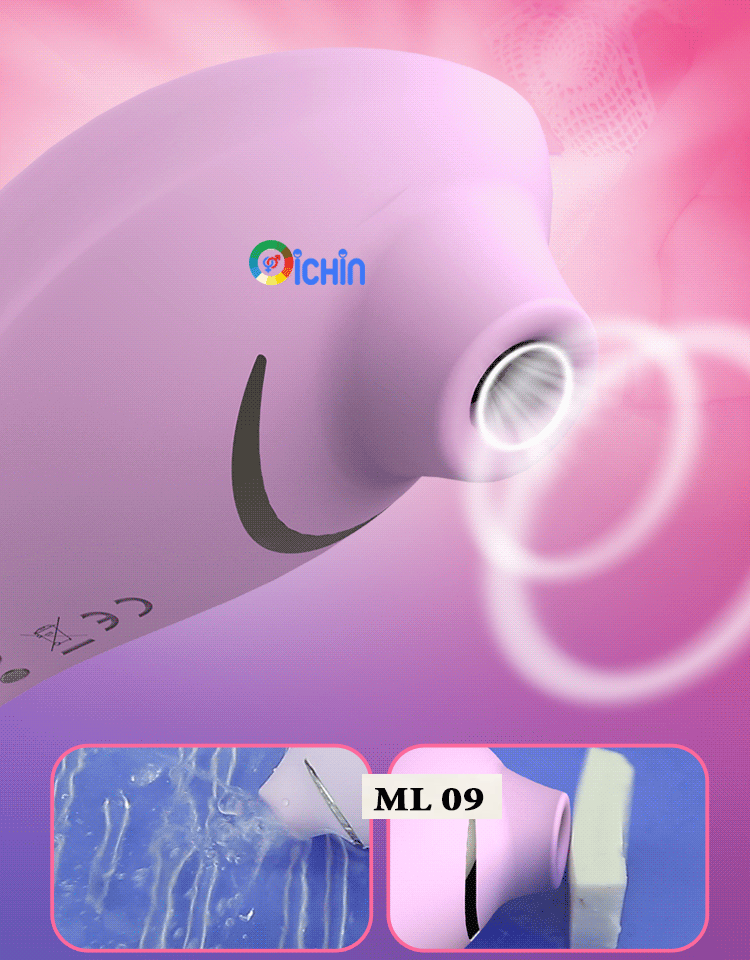 Leten Sucking Vibrator rung lắc 2 đầu tỏa nhiệt chống nước pin sạc