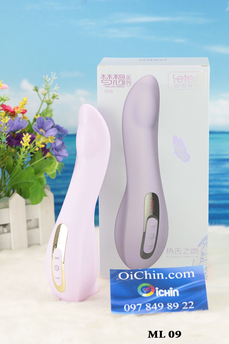 Leten Sucking Vibrator rung lắc 2 đầu tỏa nhiệt chống nước pin sạc