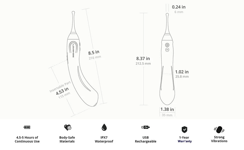 Lovense Hyphy 2 đầu rung điều khiển từ xa kết nối điện thoại Lovense Hyphy 2 đầu rung điều khiển từ xa kết nối điện thoại