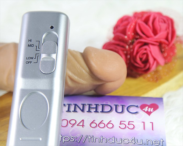 Lovetoy 7.5 inch Real Extreme dán tường rung cực mạnh silicon cao cấp