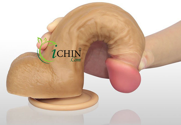 Lovetoy 8 inch siêu mềm gắn tường hai lớp âm đạo giả chuẩn y tế