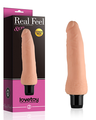 Lovetoy 8 Inch Real Feel Silicone Siêu Mềm Rung Mạnh Mẽ