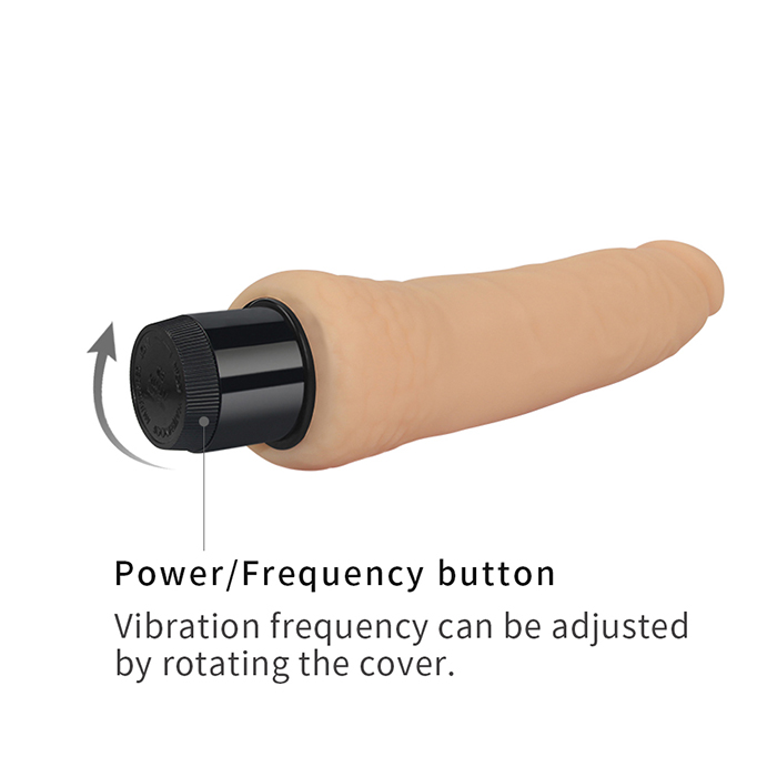 Lovetoy 8 Inch Real Feel Silicone Siêu Mềm Rung Mạnh Mẽ