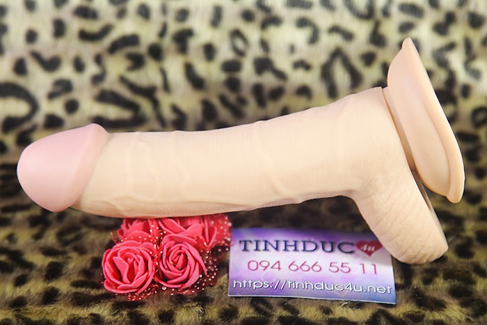 Dương vật giả Lovetoy 8.8 inch siêu mềm mịn gắn tường tăng khoái cảm