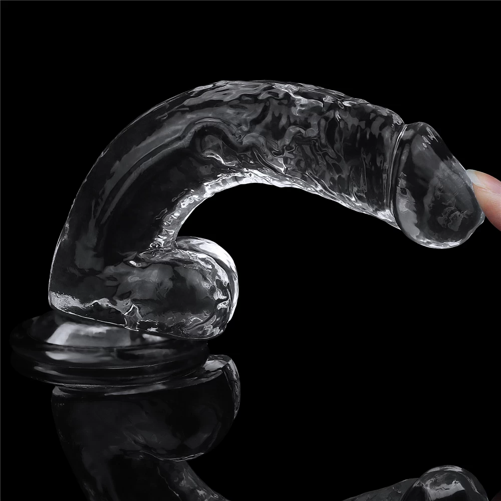Lovetoy Flawless Clear 7.5 inch dương vật giả silicone trong suốt an toàn