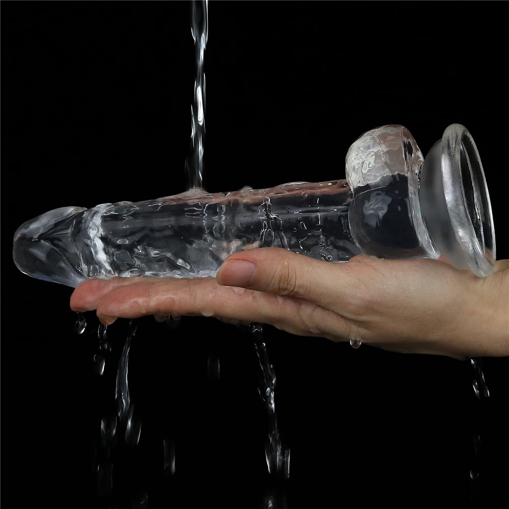 Lovetoy Flawless Clear 7.5 inch dương vật giả silicone trong suốt an toàn