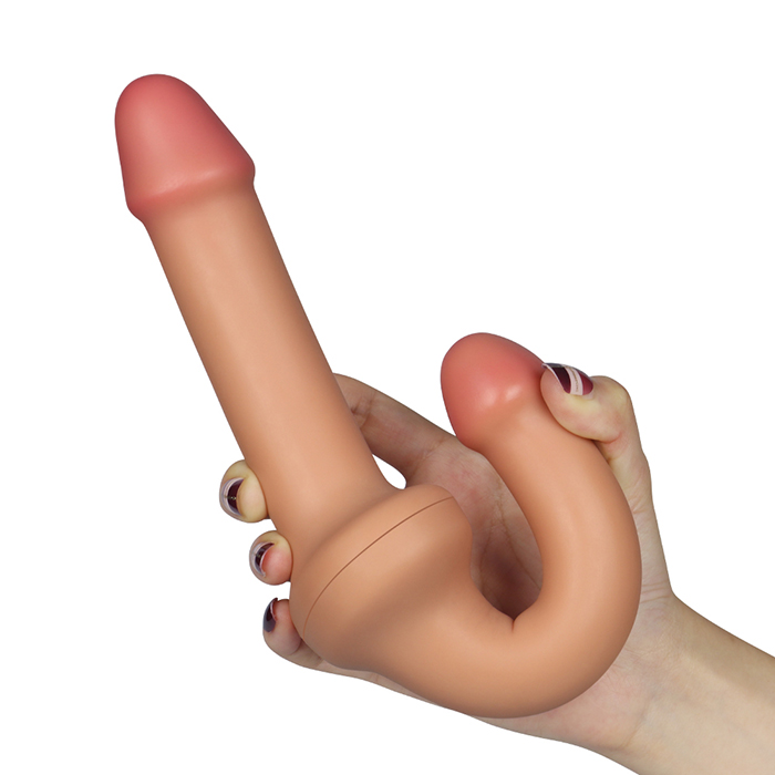 Lovetoy Holy Dong hai đầu silicon mềm mại cho lesbian thỏa mãn