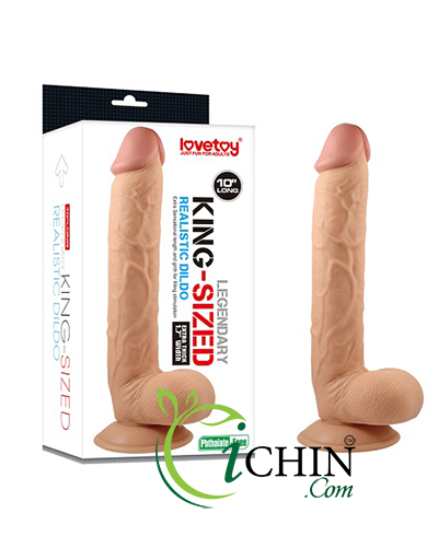 Lovetoy King Size siêu mềm mịn 10 inch chất liệu silicone an toàn Lovetoy King Size siêu mềm mịn 10 inch chất liệu silicone an toàn