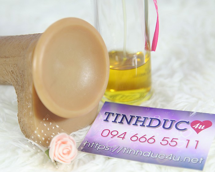 Lovetoy Natural Cock silicon mềm mịn hít tường 7 inch chân thật