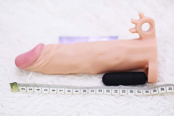 Bao cao su đôn dên Lovetoy X-Tender mềm mịn có rung gốc nâng cao khoái cảm