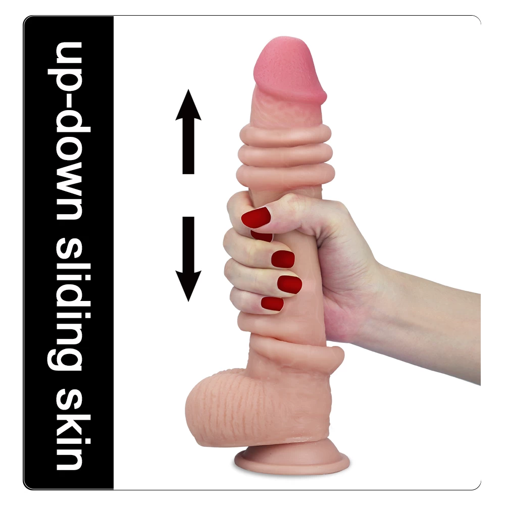 Lovetoy Sliding-Skin 7 inch gắn tường 2 lớp da siêu mềm mịn TPE chất lượng