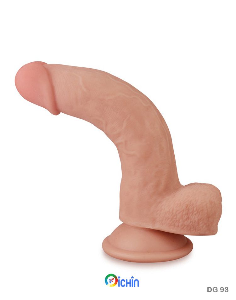 Lovetoy Sliding-Skin 8 inch dương vật giả gắn tường silicon mịn cao cấp