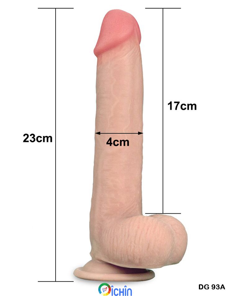 Lovetoy trượt da 2 lớp 9 inch siêu mềm gắn tường TPE cao cấp