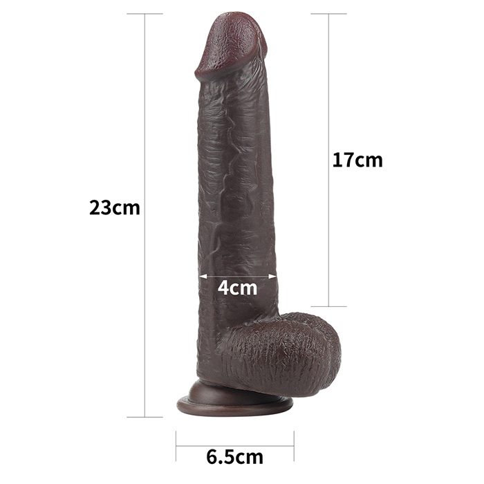 Lovetoy Sliding Skin 9 Inch Tuột Da 2 Lớp Châu Phi Mạnh Mẽ