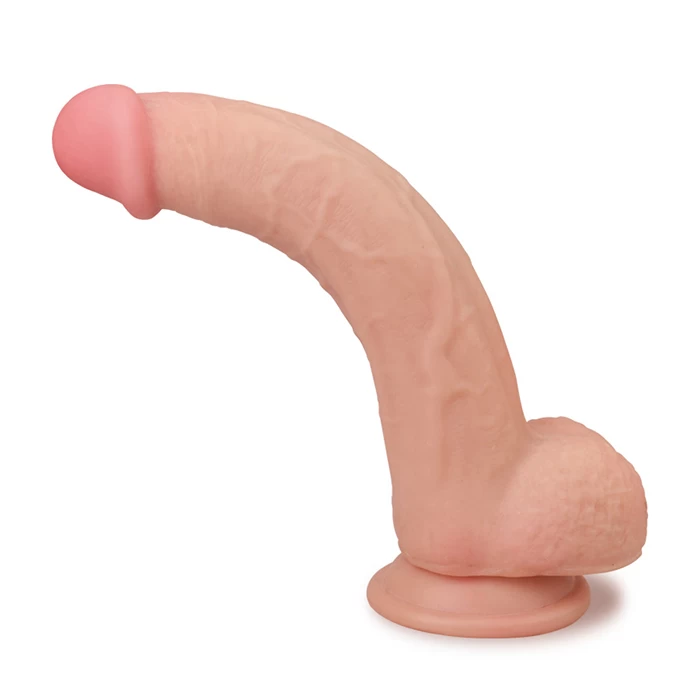 Lovetoy Sliding-Skin dong 9.5 inch 2 lớp tuột da gắn tường mềm