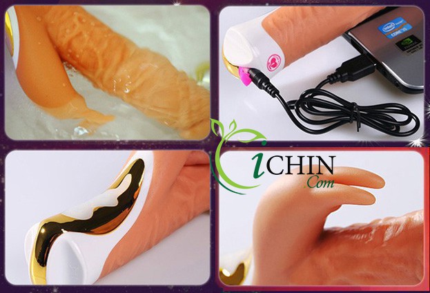 Loving World Dildo silicon mềm rung xoay ngoáy cực mạnh Loving World Dildo silicon mềm rung xoay ngoáy cực mạnh