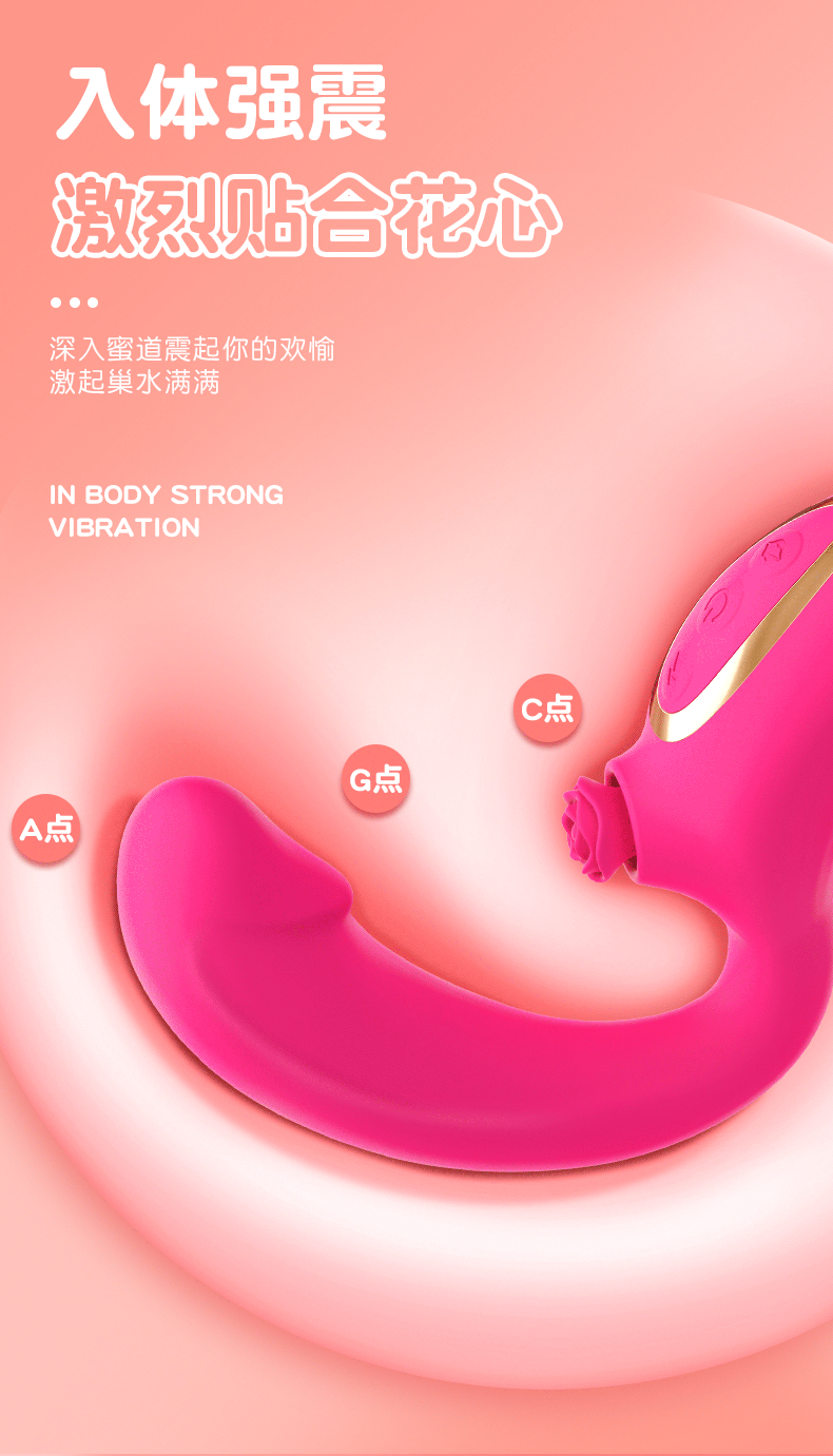 Loving World Rose Thumping Máy Massage Rung Tỏa Nhiệt Cho Nữ