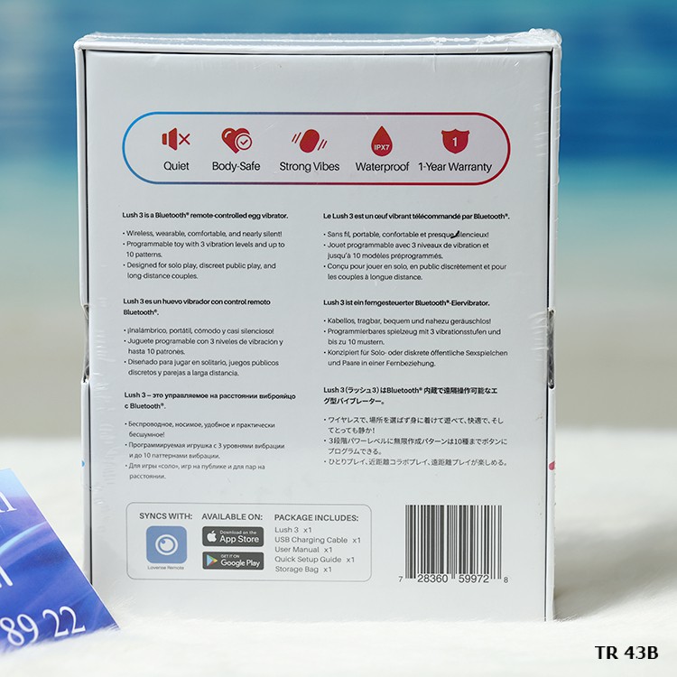 LUSH 3 trứng rung tình yêu silicone điều khiển từ xa âm thanh