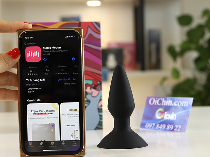Magic Motion Equinox phích cắm hậu môn rung điều khiển điện thoại