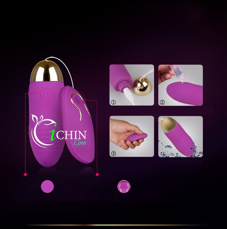 Máy rung MAN NUO pin sạc 10 chế độ nhỏ gọn êm ái tăng khoái cảm