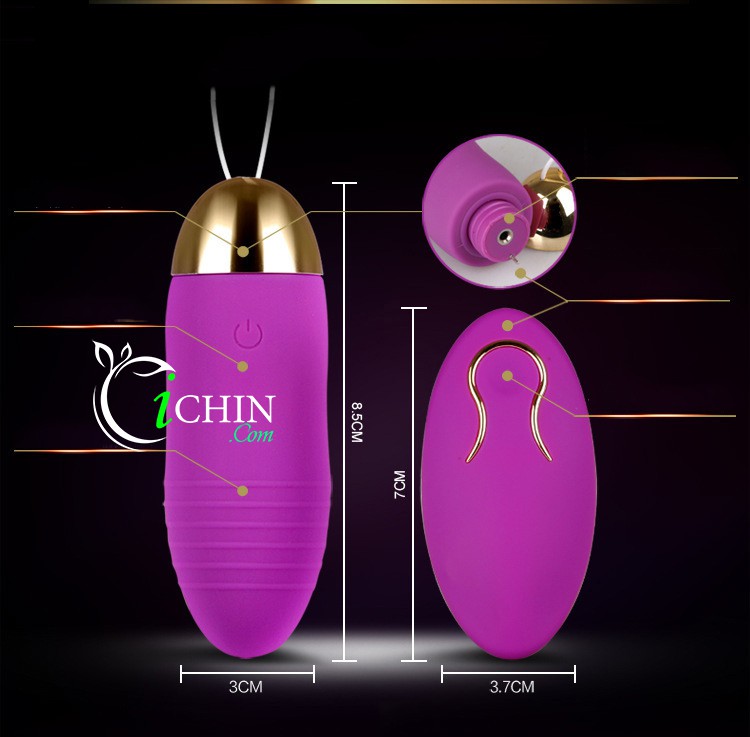 Máy rung MAN NUO pin sạc 10 chế độ nhỏ gọn êm ái tăng khoái cảm