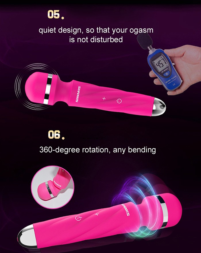 Nalone Sinmis máy rung 7 chế độ cao cấp ABS silicone y tế