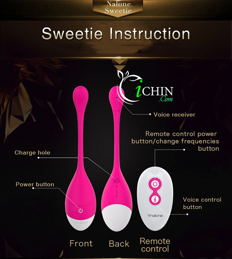 Nalone Sweetie điều khiển giọng nói từ xa rung đa chế độ thú vị Nalone Sweetie điều khiển giọng nói từ xa rung đa chế độ thú vị