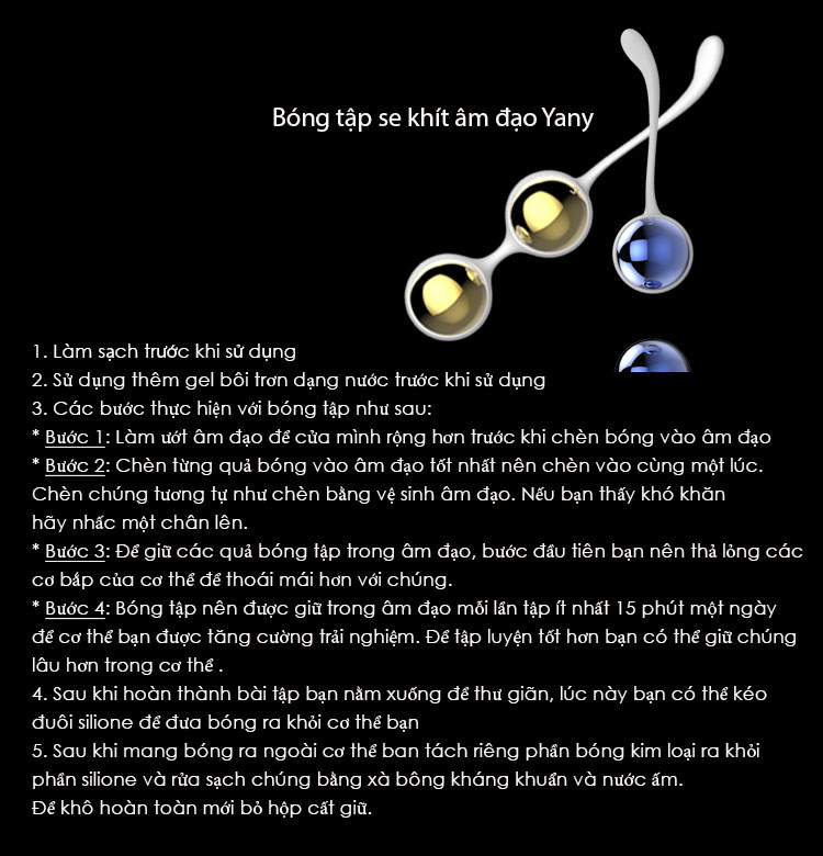 Nalone Yany bóng tập thu nhỏ vùng kín cao cấp dễ sử dụng