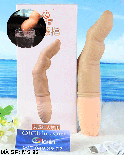 Ngón tay rung JIUAI tỏa nhiệt nóng như thật sạc USB tiện lợi