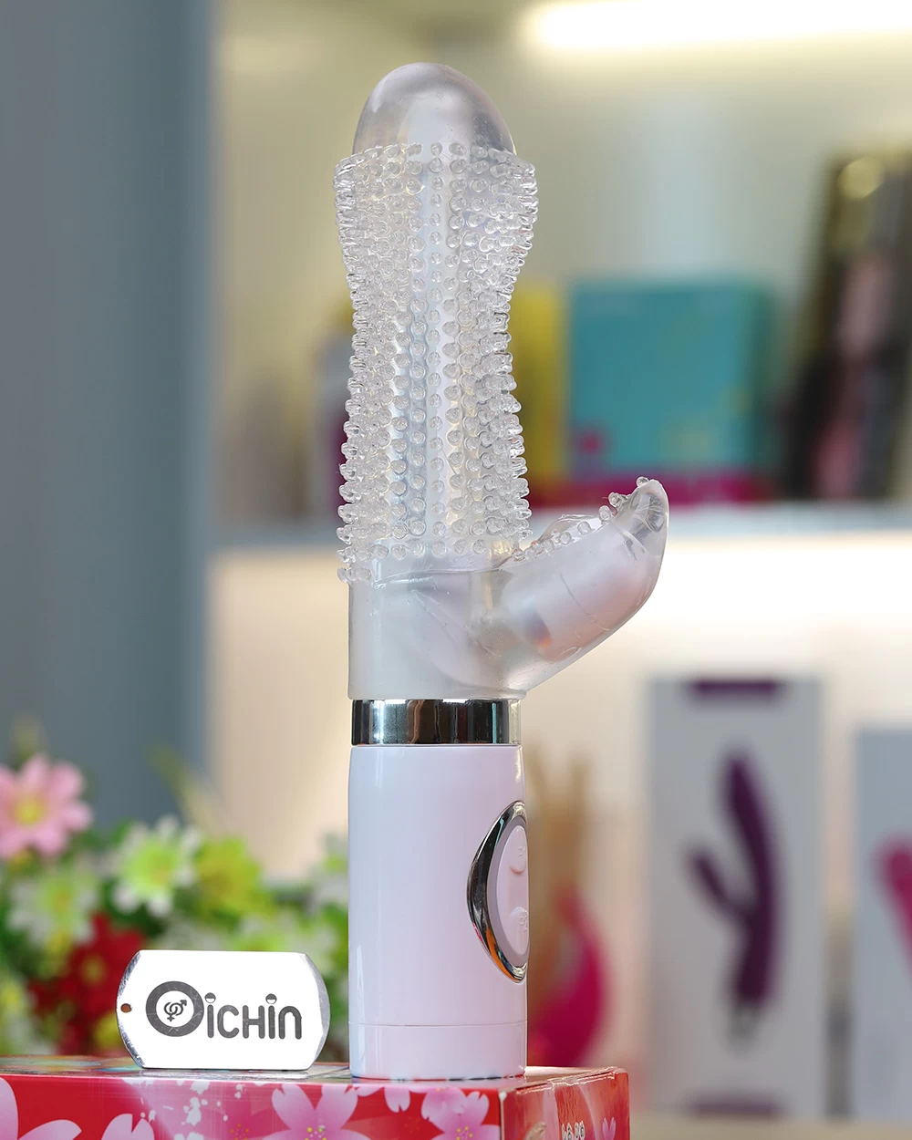 ODIN Shio-Hime máy rung xoay gai mềm massage âm đạo đa năng