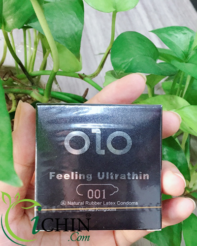 Bao cao su OLO Feel Ultrathin 0.01mm chính hãng Anh hộp 3 cái