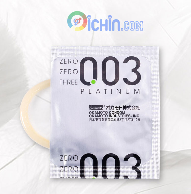 Bao cao su Okamoto Platinum 003 siêu mỏng Nhật Bản hộp 10