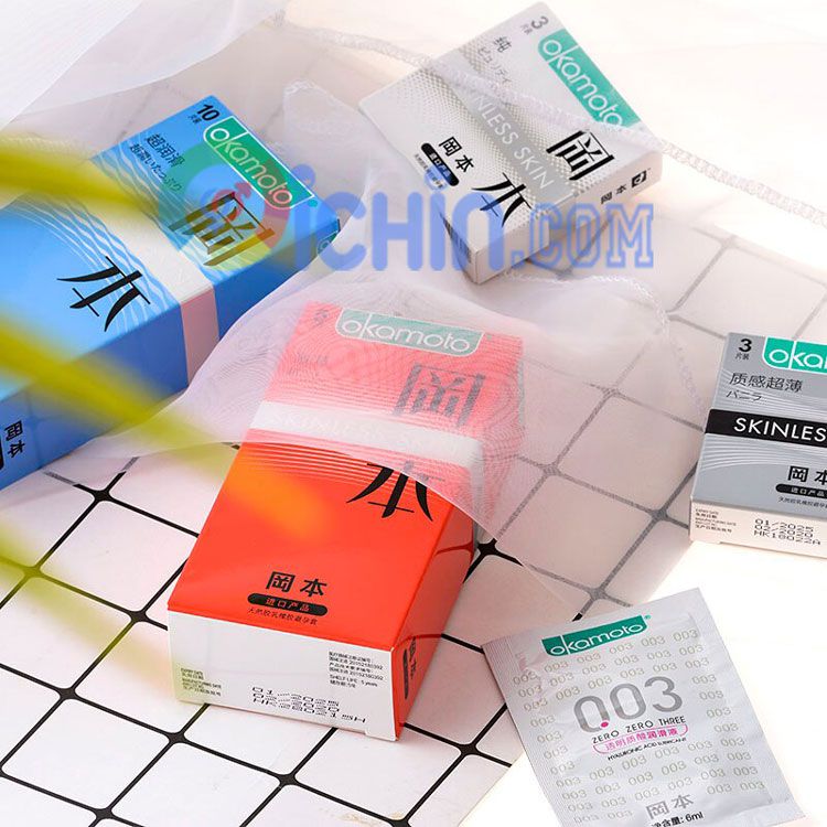 Bao cao su Nhật Okamoto siêu mỏng hộp 10 cái chính hãng