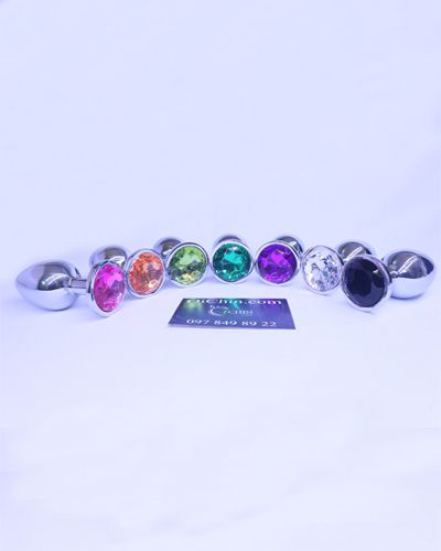 Phích cắm hậu môn INOX an toàn nhiều màu sắc 3 kích thước chọn