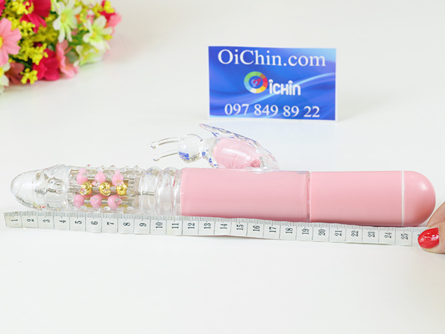 Pink Butterfly dương vật giả rung xoay thụt đa chức năng sạc pin Pink Butterfly dương vật giả rung xoay thụt đa chức năng sạc pin