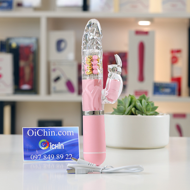 Pink Rabbit Penis rung xoay đa chế độ pin sạc silicon y tế Pink Rabbit Penis rung xoay đa chế độ pin sạc silicon y tế