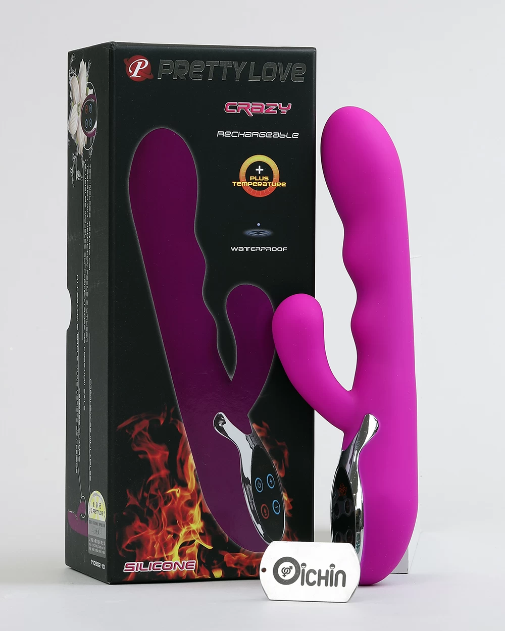 Pretty Love Crazy dương vật giả rung mạnh tỏa nhiệt đa chế độ