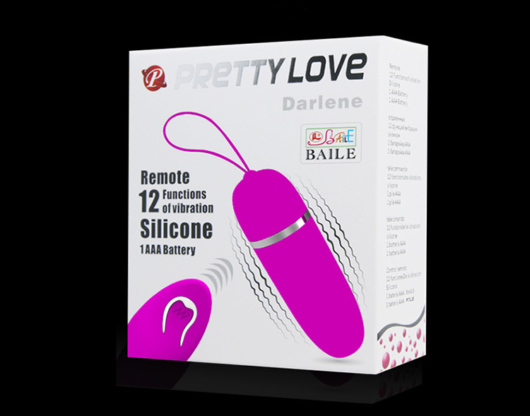 Pretty Love Darlene trứng rung mini điều khiển từ xa 12 chế độ rung mạnh