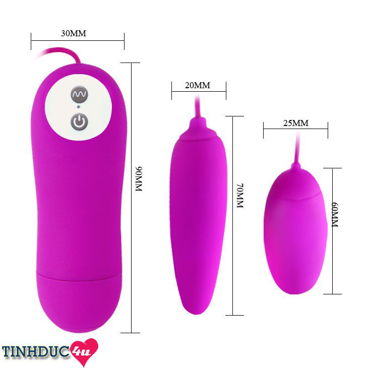 Pretty Love Irma hai đầu silicon mềm mịn rung cực mạnh pin AAA