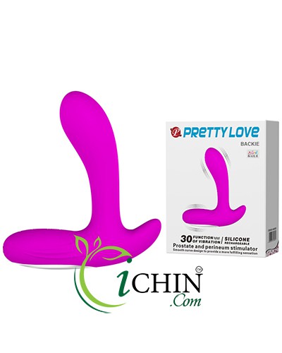 Đồ chơi hậu môn Prettylove Backie cho gay rung pin sạc USB tiện lợi