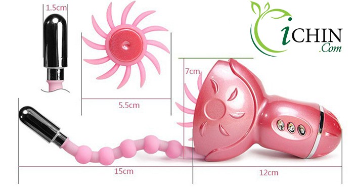 Lưỡi xoay Rolling Fun massage âm hộ rung mạnh mẽ