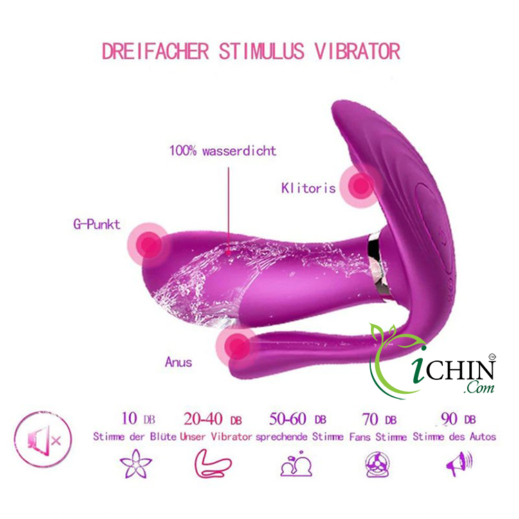 Secwell Butterfly rung tỏa nhiệt 3 đầu điều khiển từ xa silicon mềm