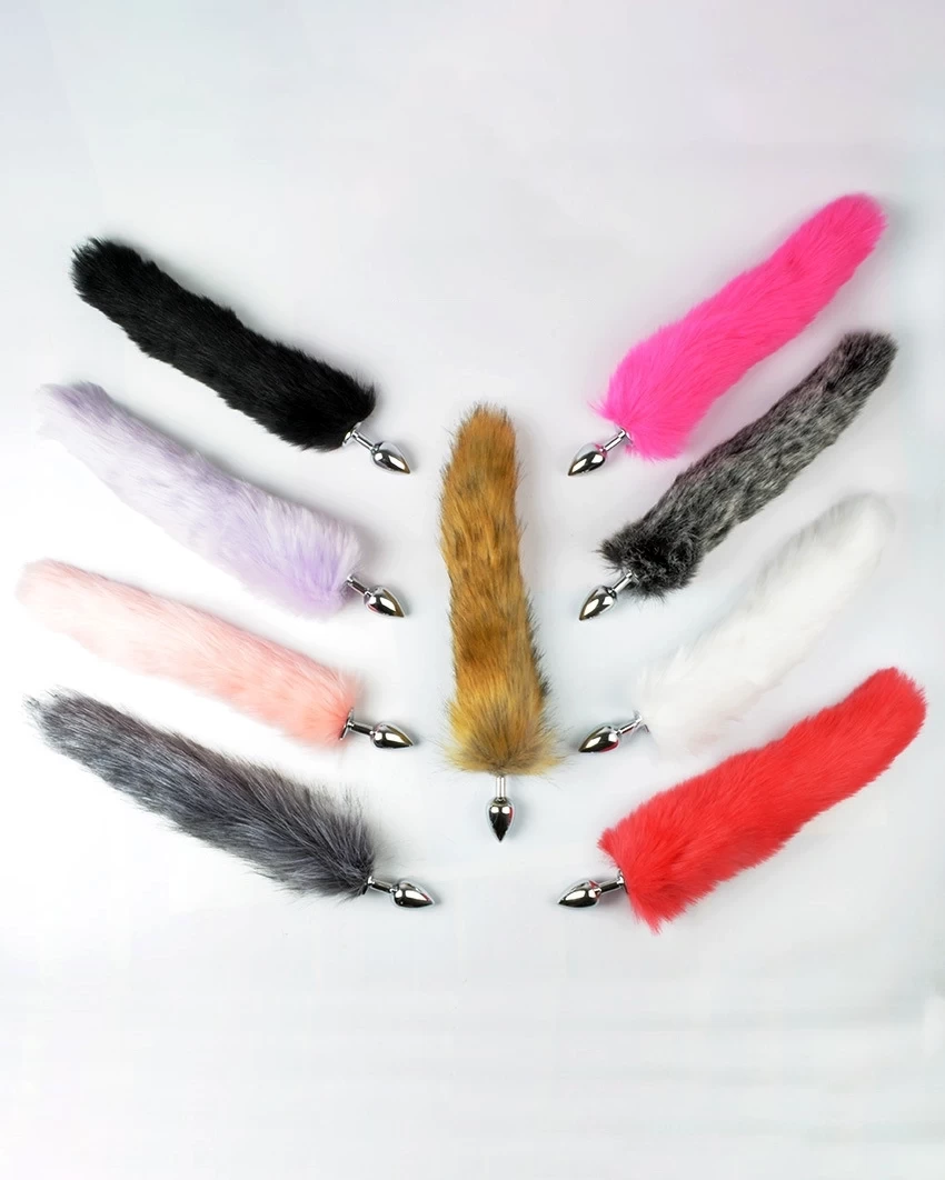 Sextoy đuôi cáo inox 5 màu quyến rũ mềm mại cho trải nghiệm mới