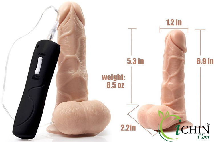 SHEQU 6.9 inch hít tường mềm mịn rung xoay mạnh mẽ siêu thật