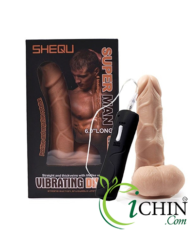 SHEQU 6.9 inch hít tường mềm mịn rung xoay mạnh mẽ siêu thật
